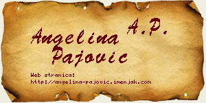 Angelina Pajović vizit kartica